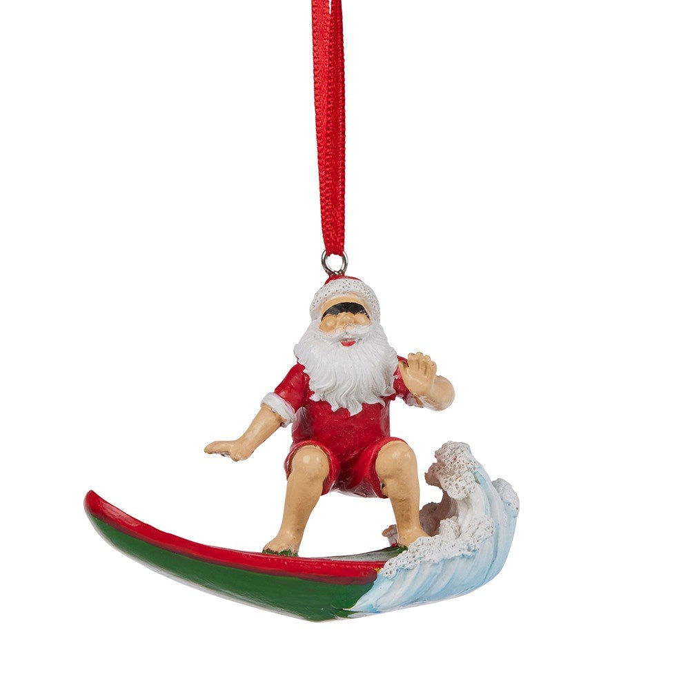 Australian Christmas Decoratio - Surfing Santa