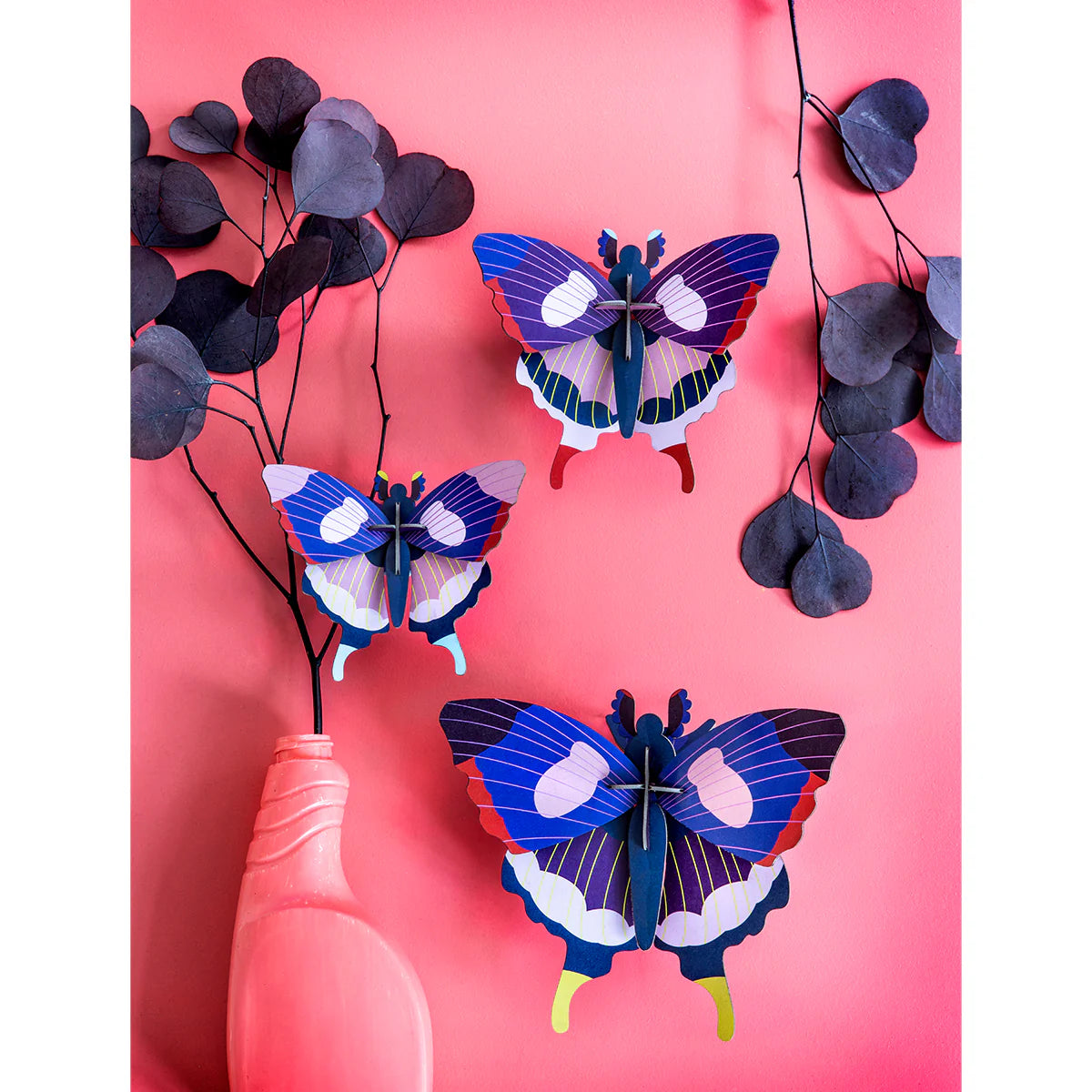 Studio Roof: Wall Art Butterflies (A4) Set Of 3 - Swallowtail Butterfly