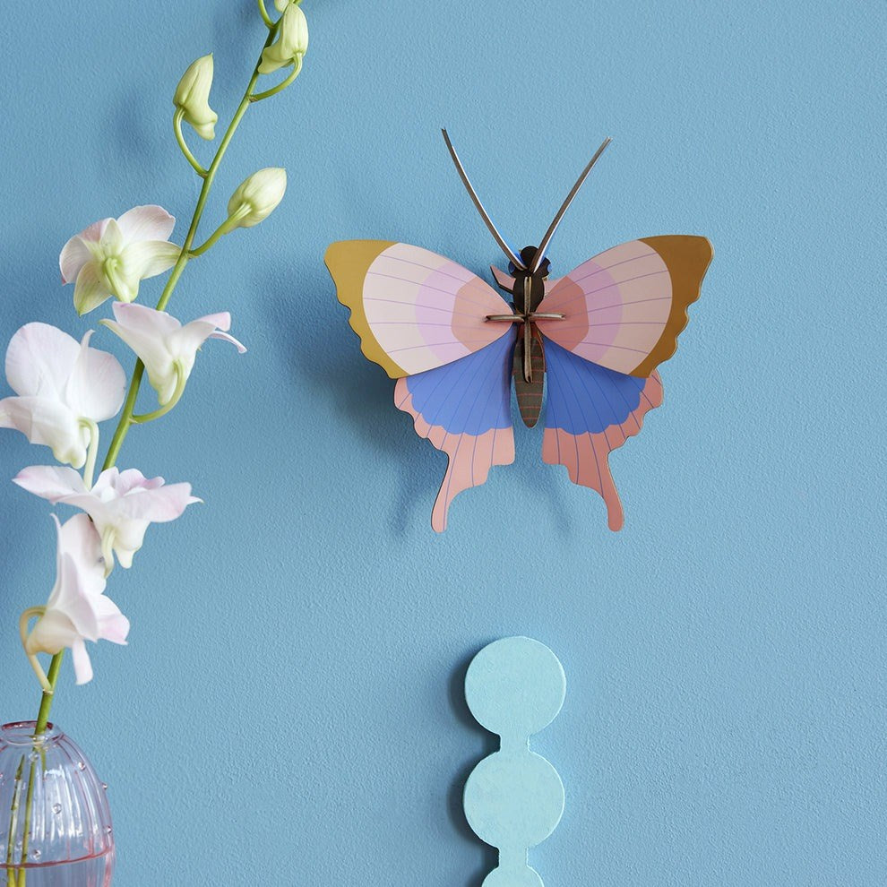 Studio Roof: Wall Art Butterflies (B7) - Gold Rim Butterfly