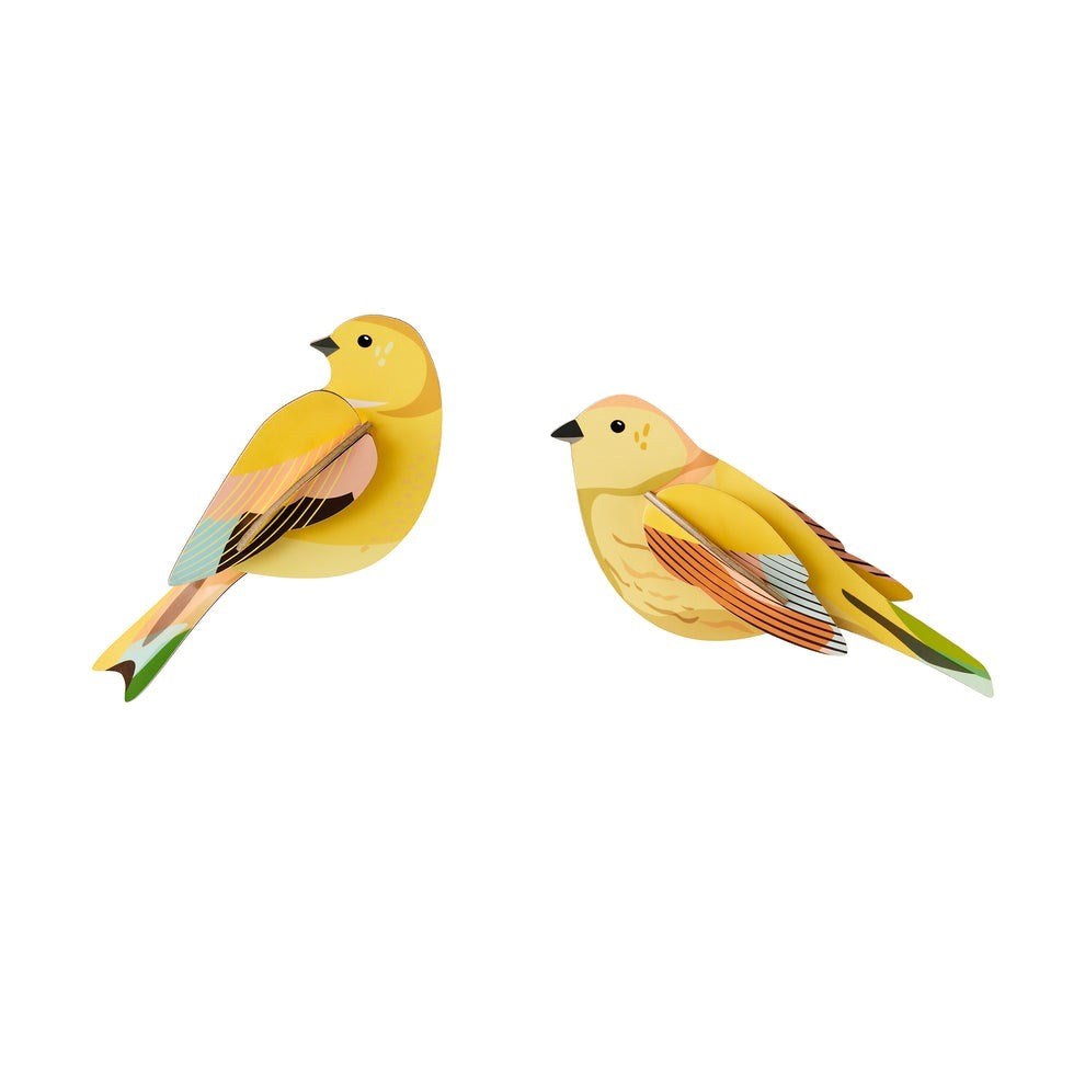 Studio Roof: Wall Art Garden Birds (B6) - Citrinella Pair