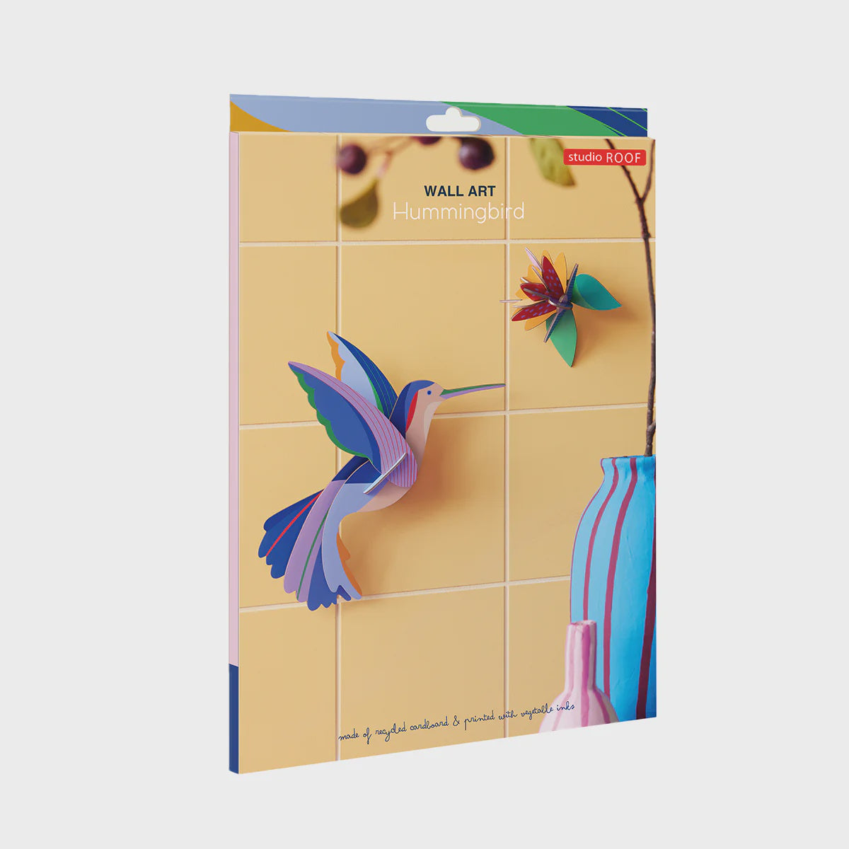 Studio Roof Hummingbird - 3D Papercraft Wall Art