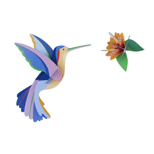 Studio Roof Hummingbird - 3D Papercraft Wall Art