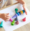 Tiger Tribe: Stackable Crayons - Retro Rainbow