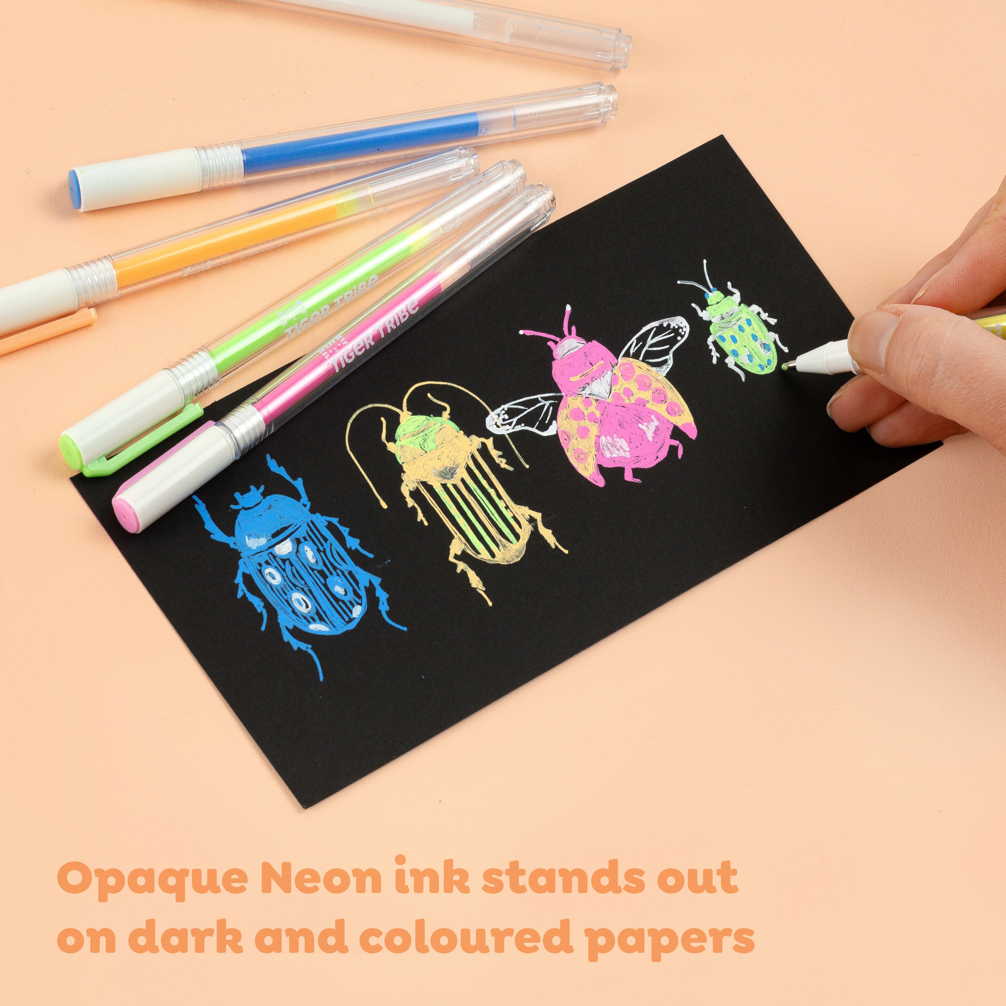 Tiger Tribe Neon Fine Tip Paint Pens