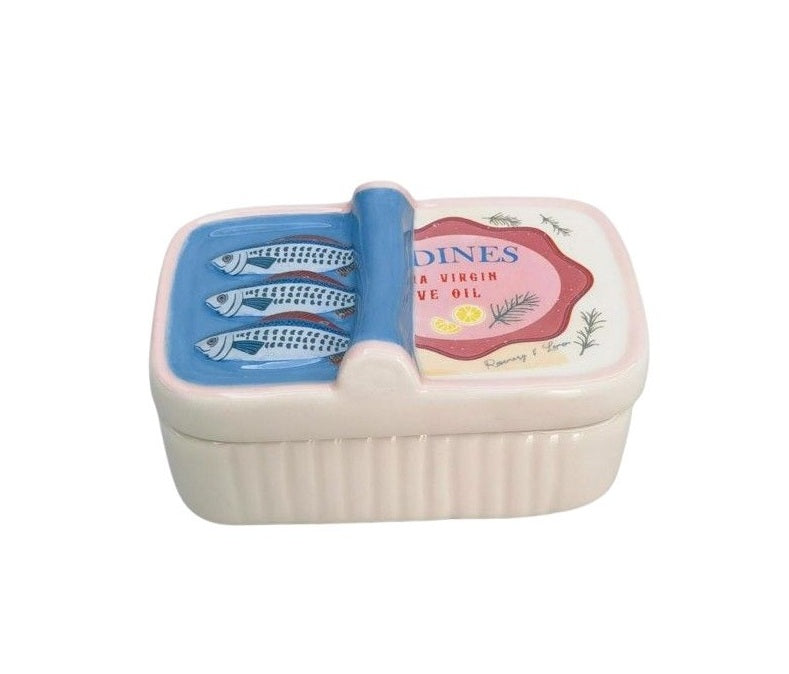 Sardine Trinket Box Blue