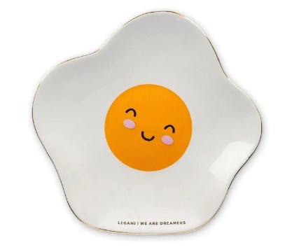 Legami - Ceramic Plate - Rings & Things - Egg