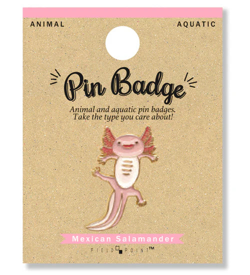 Aquatic Pin Badge Axolotl