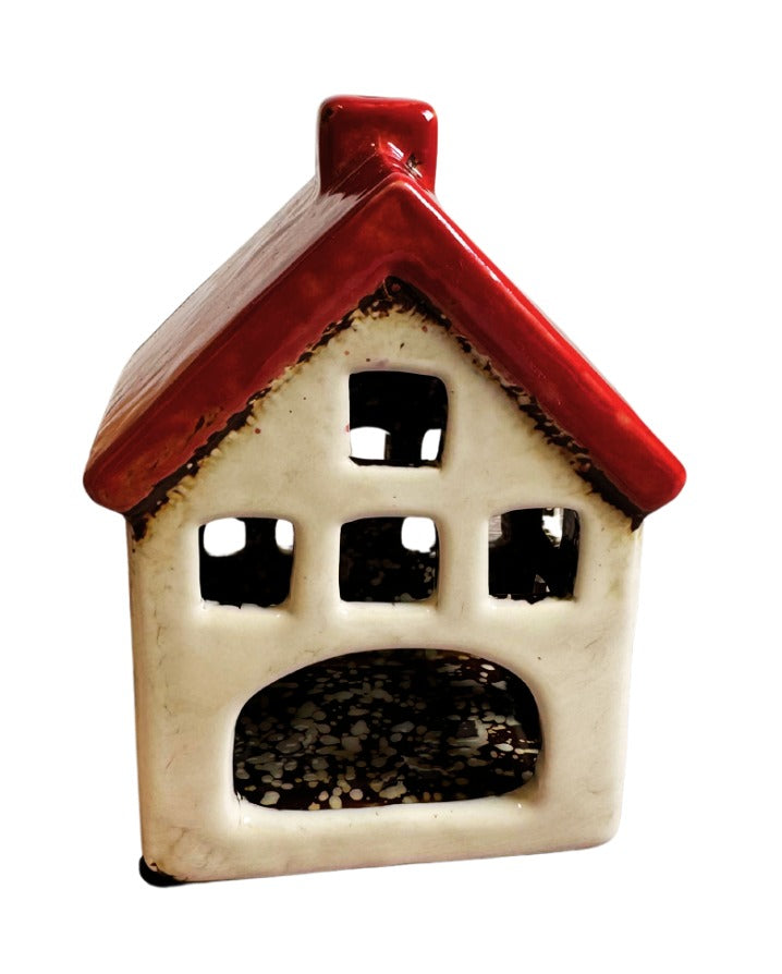 Alsace Tea Light Villa Red White