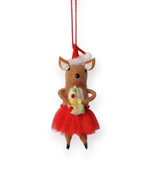 La La Land: 3D Bauble Felt Kangaroo Ballerina