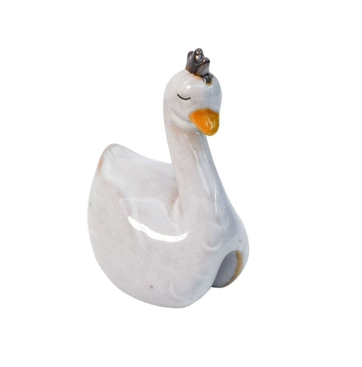 Swan Pot Hanger White Size 9 cm