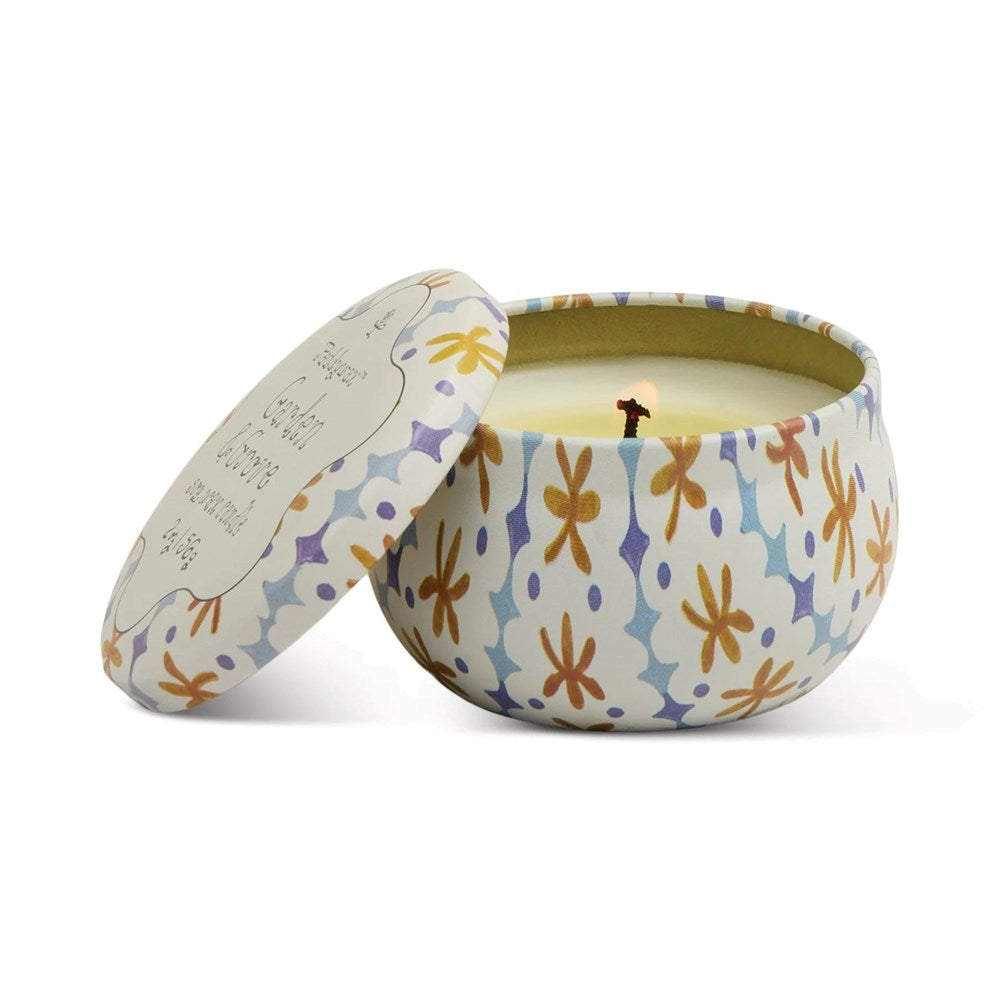 Paddywax Tulip Printed Tin Candle - Garden & Grove