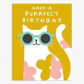 Think of Me: Purrfect Birthday Greeting Card