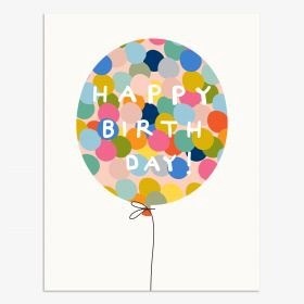 Think of Me: Happy Birthday Balloon Greeting Card