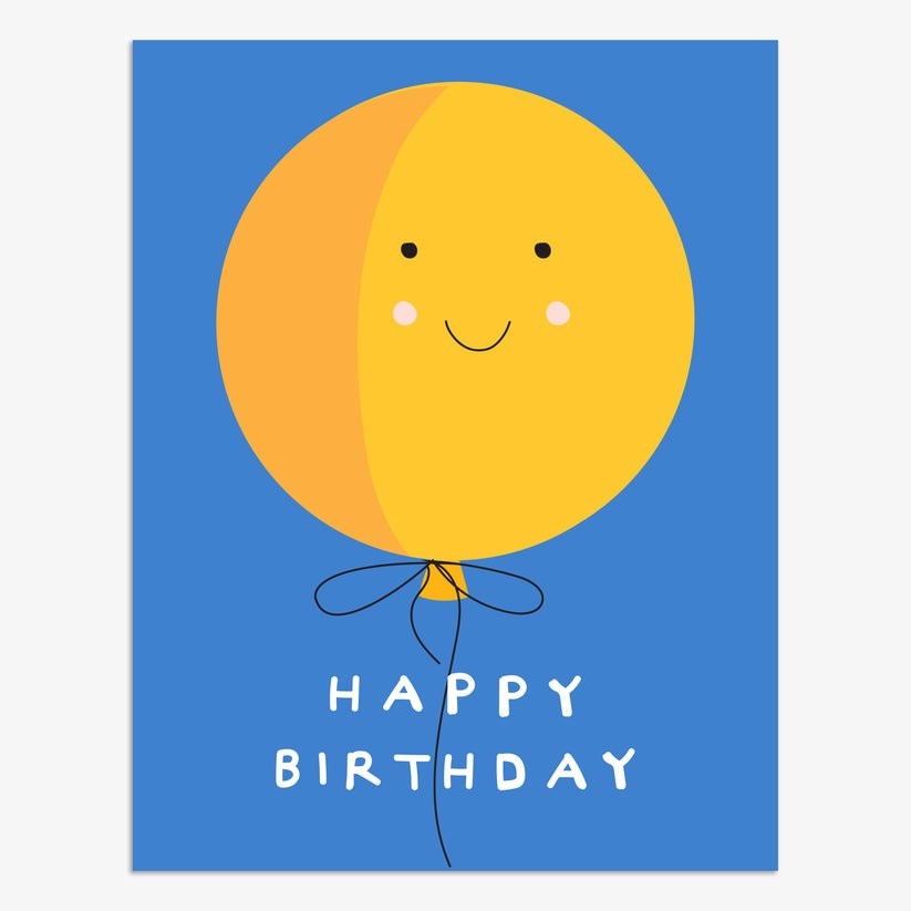 Think of Me Happy Birthday Balloon Card