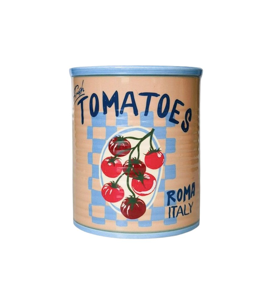 Fresh Tomatoes Can Planter Cream