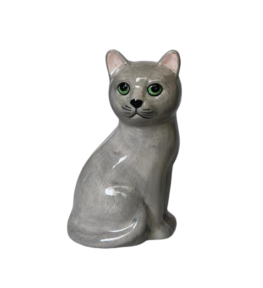 Cappy Cat Vase Grey