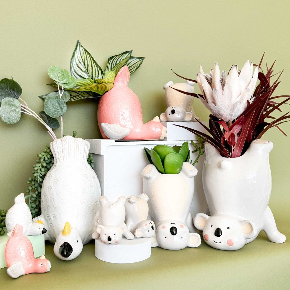 Cockatoo Handstand Vase