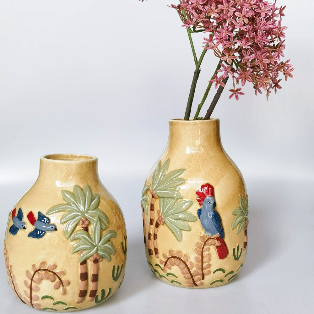 Madagascar Vase Yellow 17 cm