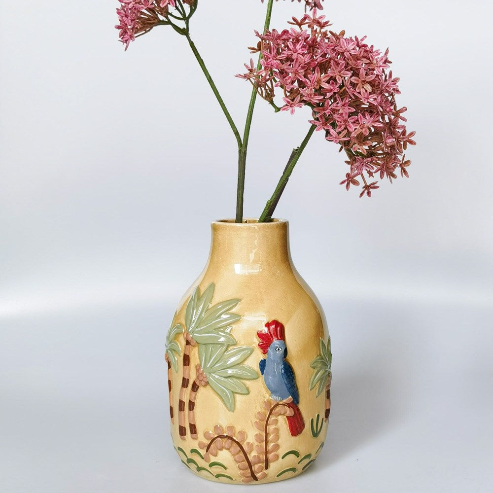 Madagascar Vase Yellow 21 cm