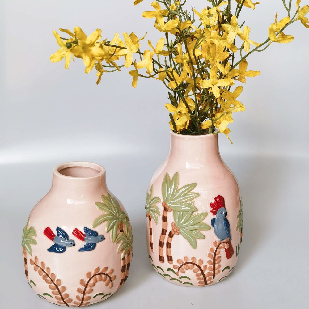 Madagascar Vase Pink 21 cm