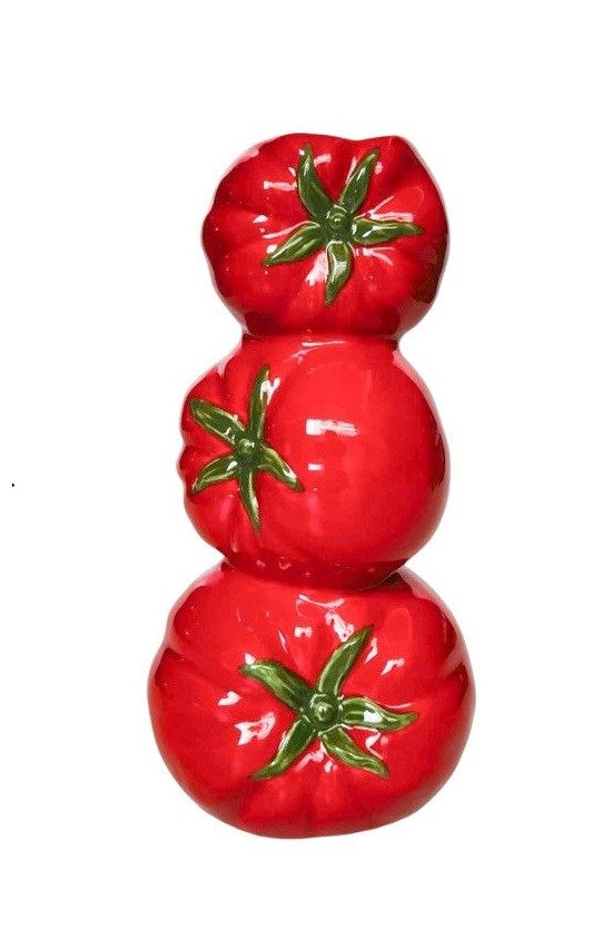 Trio of Tomato Vase Red 23 cm