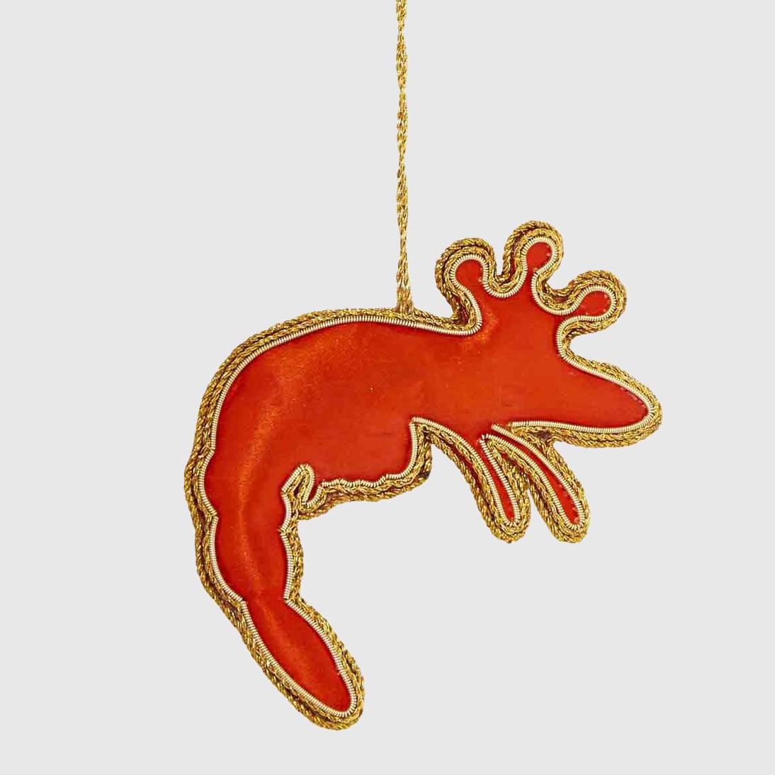 Florabelle Living King Prawn Sequin Tree Decoration
