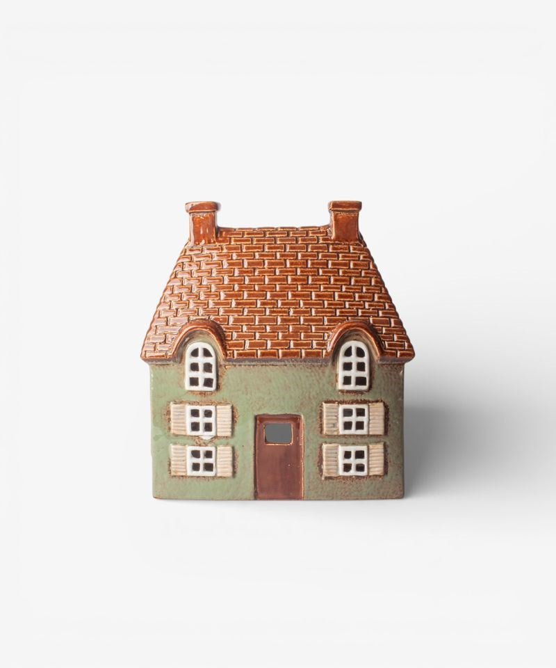 Cotswold Tea Light Cottage Seagreen