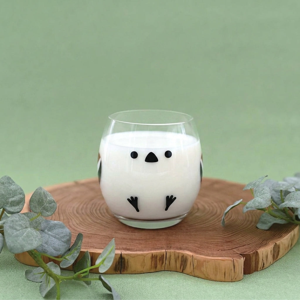 AI creative — Little bird glass cup