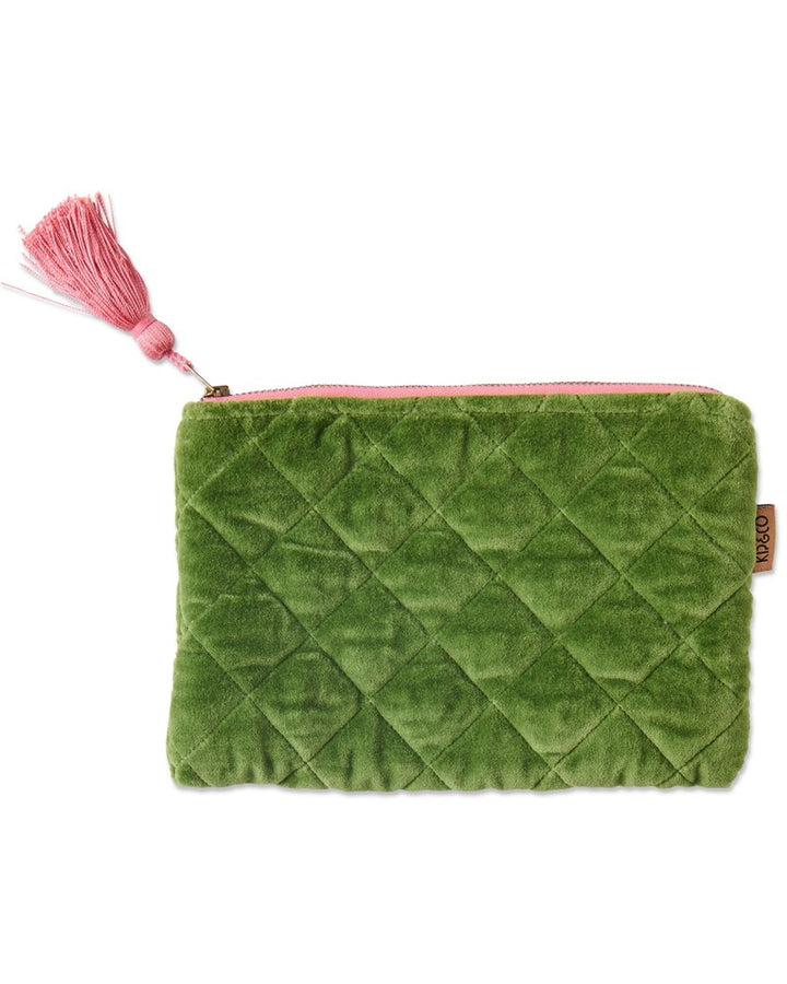 Kip & Co: Moss Velvet Cosmetics Purse