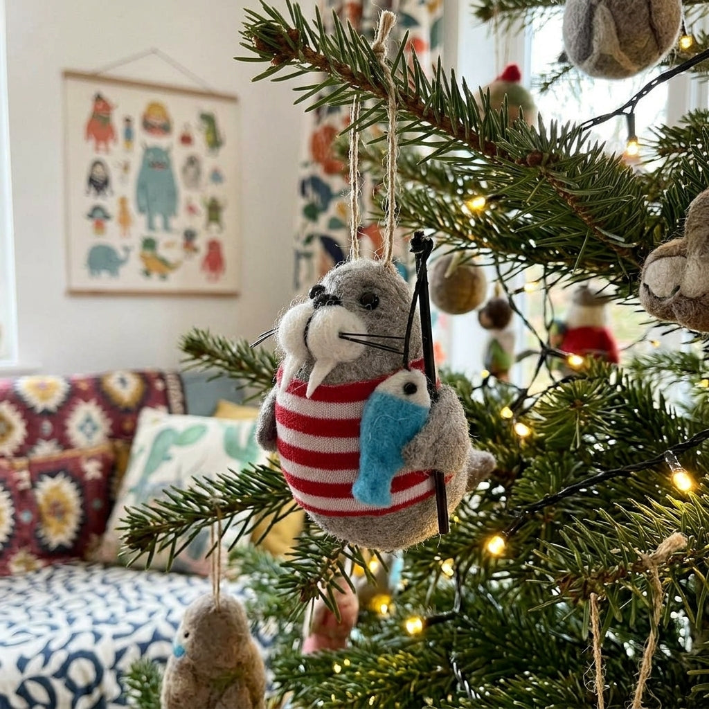 AI creative — Herman the Sea Lion Hanging Tree Decoration
