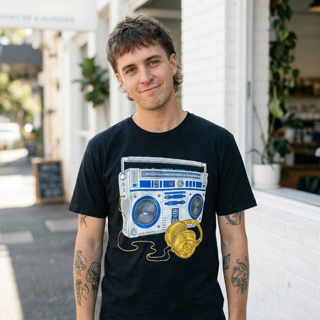 AI creative — Recycle Wars Charcoal Mens Tee