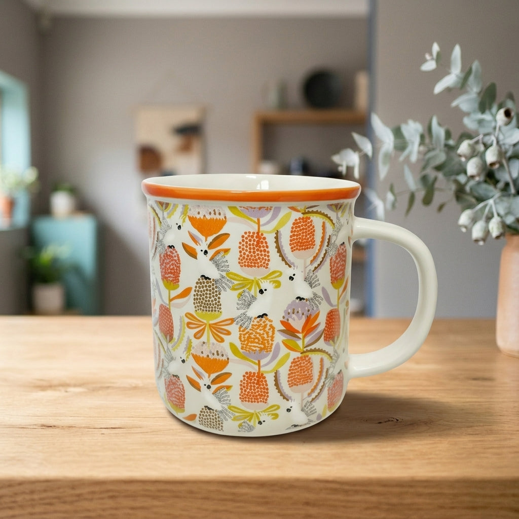 AI creative — Mug Cockatoo Banksia