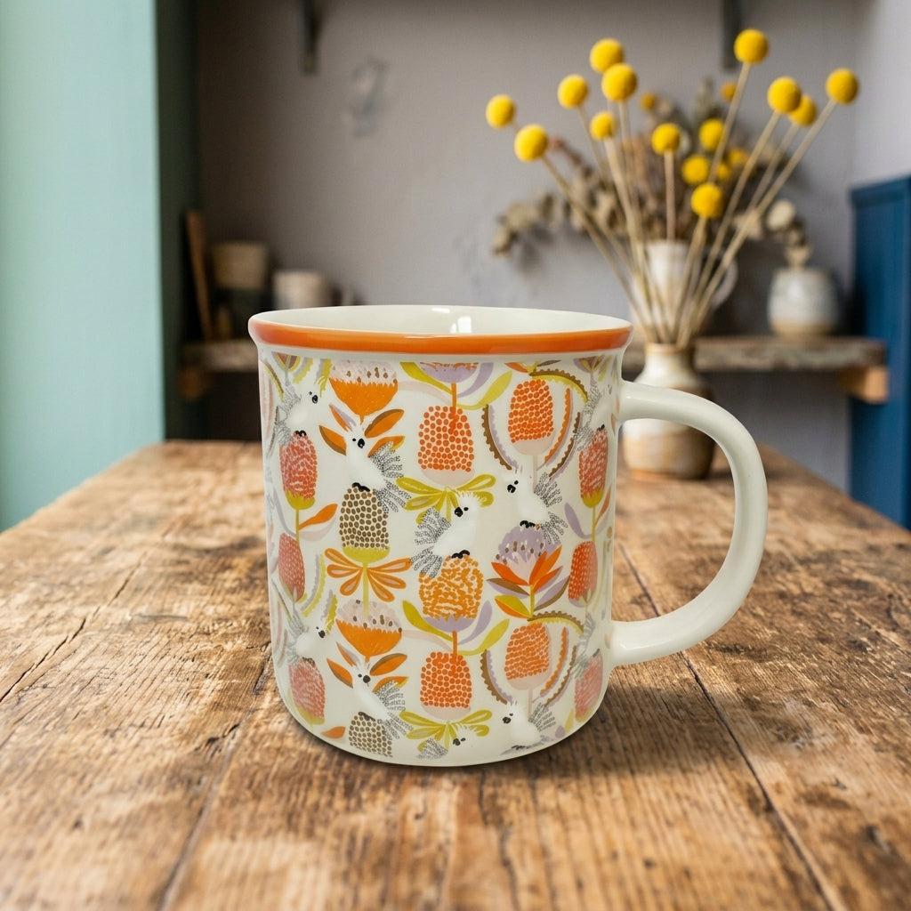 AI creative — Mug Cockatoo Banksia
