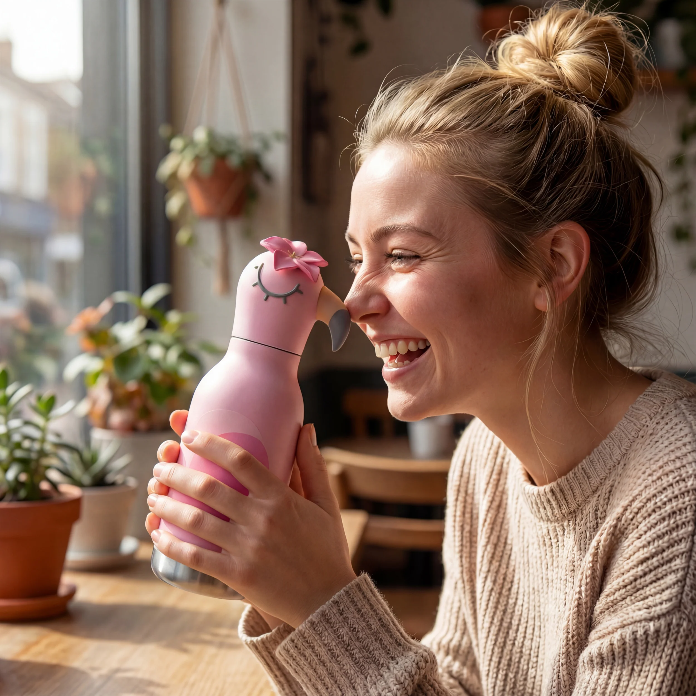 Asobu Bestie Water Bottle - Flamingo 460ml