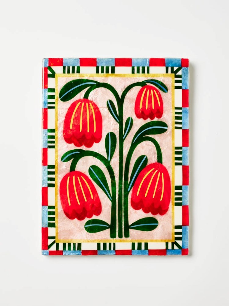 Jones & Co: Bloom Nouveau Red Rectangle