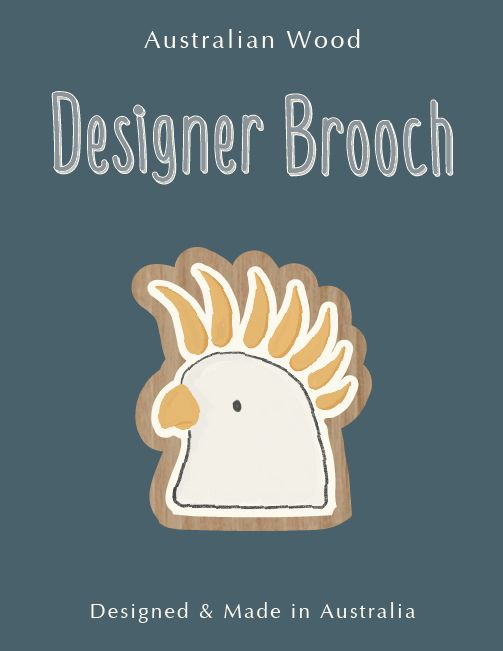 White Cockatoo Brooch