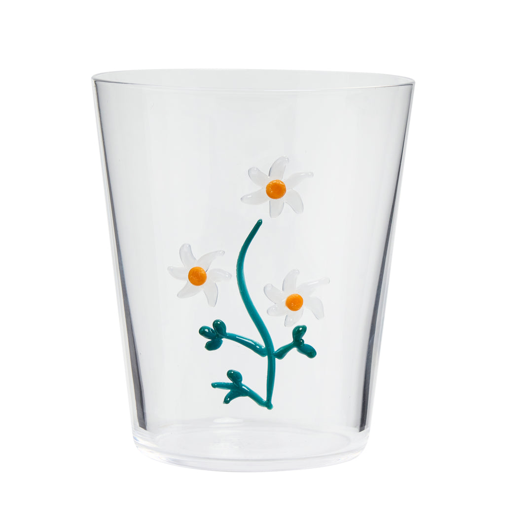 Robert Gordon Botanical Icons Glass Tumbler in Flannel Flower