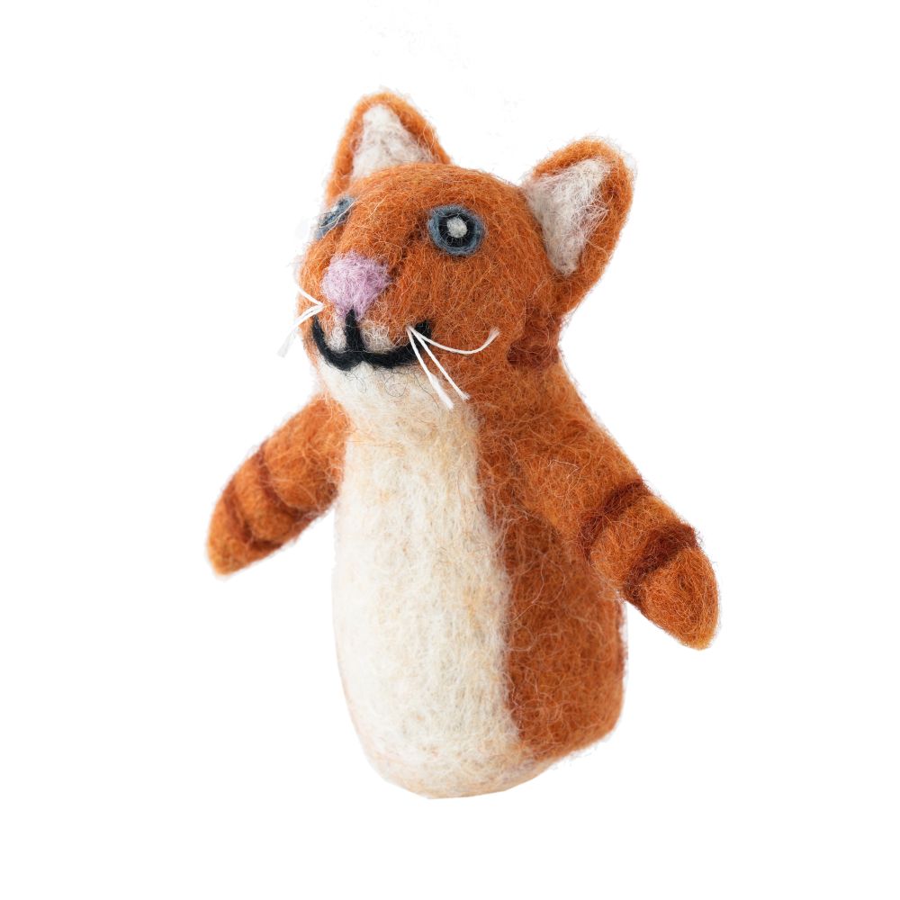 Gifted Hands: Finger Puppet Felt Cat Ginger