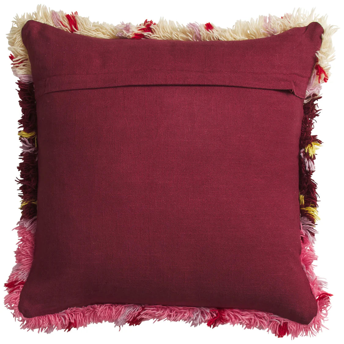 Sage x Clare: Karina Shag Cushion - Rosewood