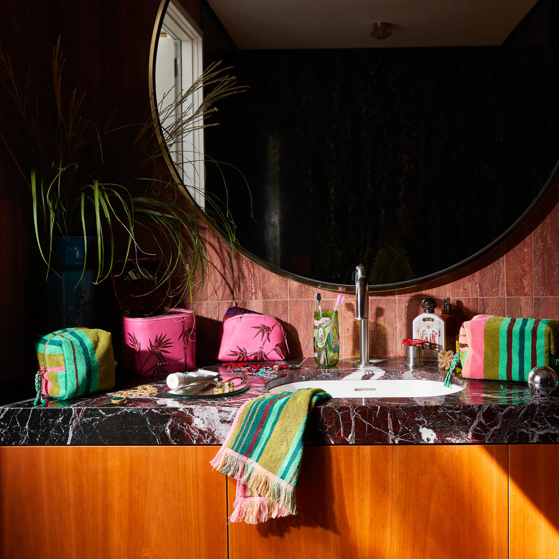 Sage and Clare: Nicolette Terry Pouch - Juniper Small