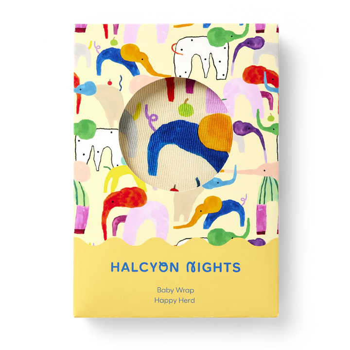 Halcyon Nights: Baby Wrap Happy Herd (Organic Cotton)