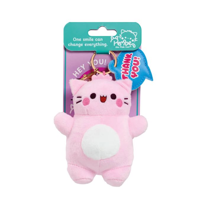 Pembe Thank You Keyring - Cheerful Smile Plush