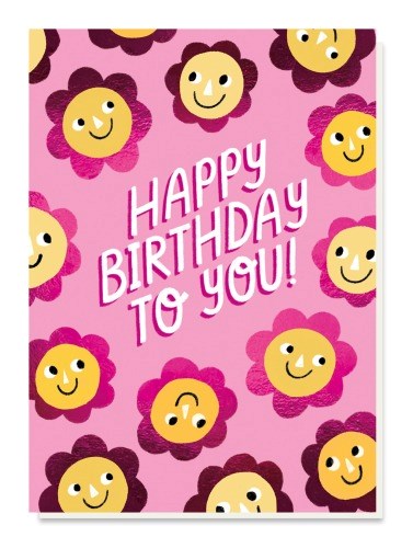 Stormy Knight: Greeting Card Flower Faces