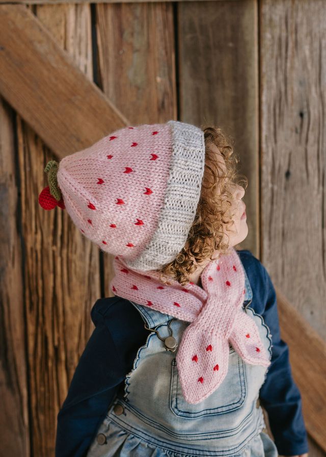 Acorn kids: Cherry Beanie Pink