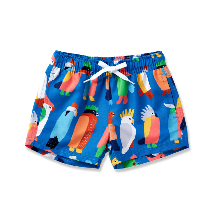 Halcyon Nights: Kids Boardshorts Flamin' Galahs