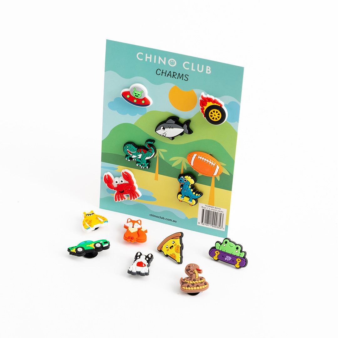 Chino Club Boys Silicone Charms - Pack of 7