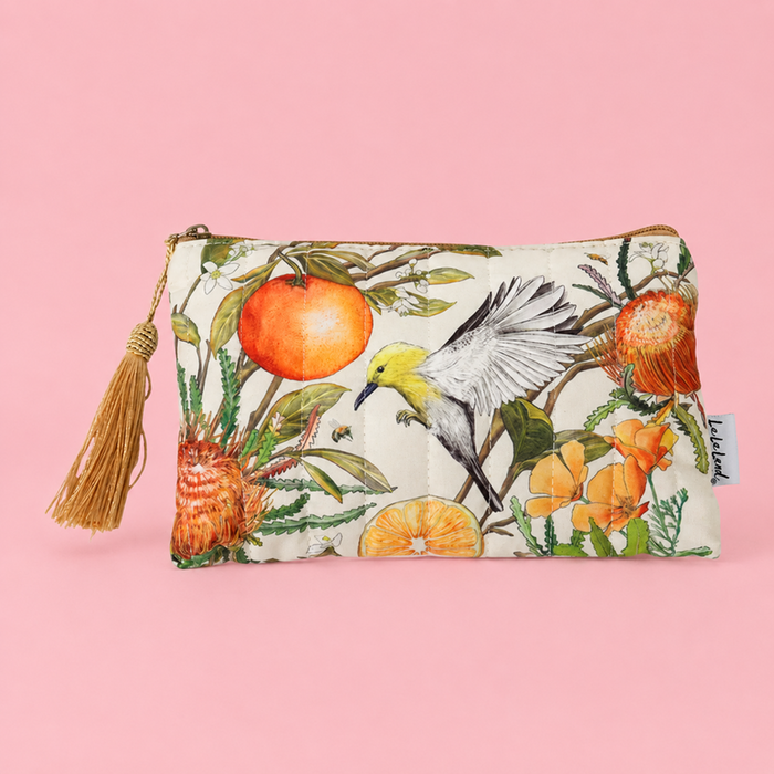 La La Land Quilted Comforter Pouch - Golden Hour