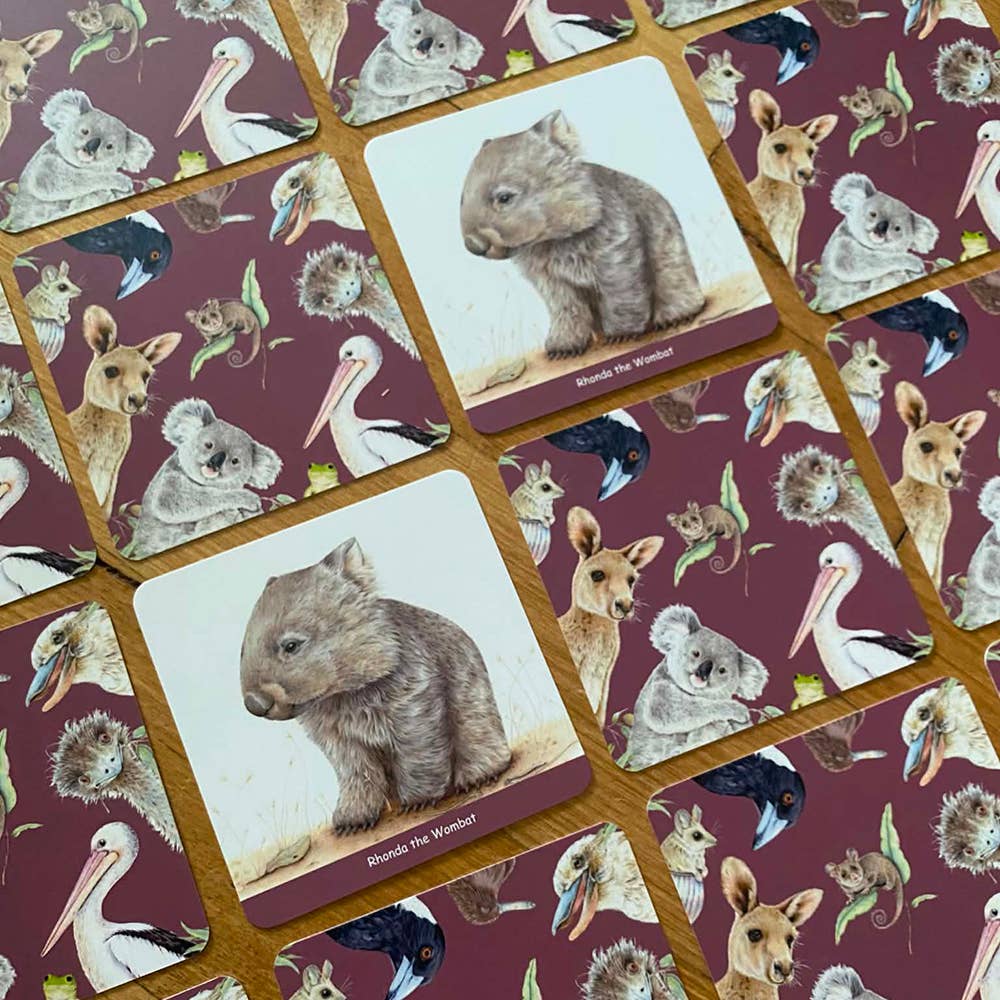 Popcorn Blue Aussie Friends Memory Game