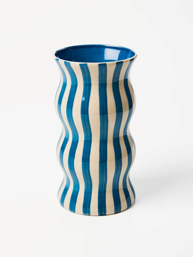 Jones & Co: Palma Navy Strip Vase