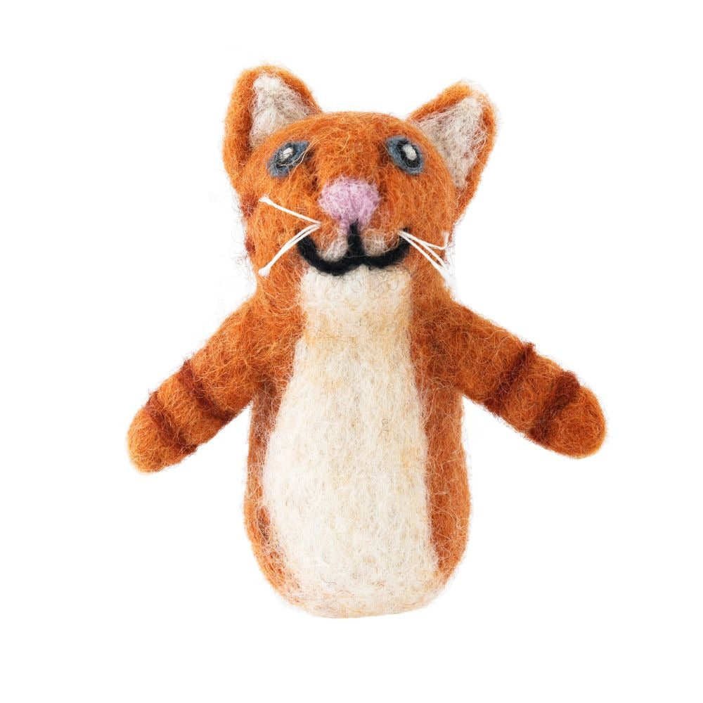 Gifted Hands: Finger Puppet Felt Cat Ginger